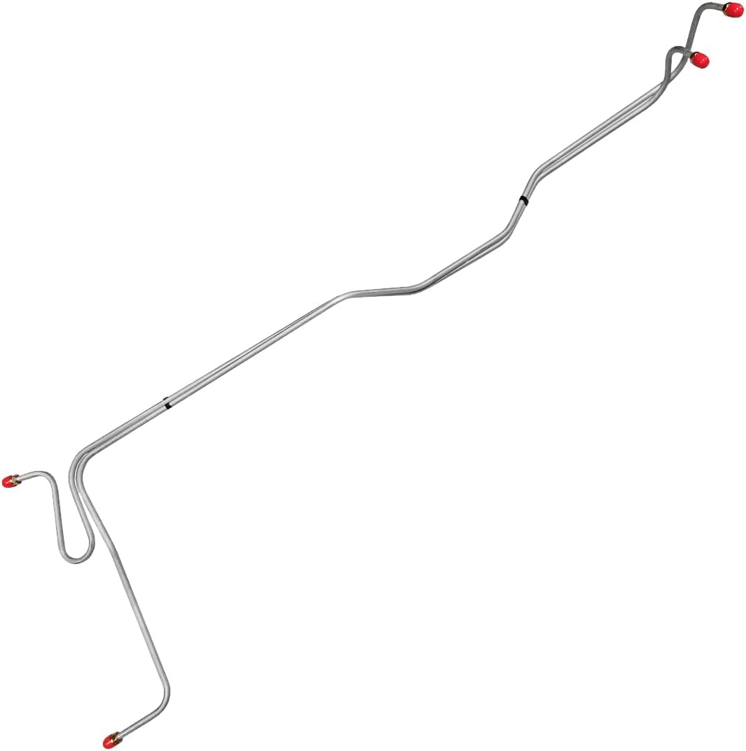 Inline Tube Compatible with 1965-66 Chevrolet Impala V8 Small Block Two-Speed Powerglide 5/16" Trans Cooler Lines 2pc, OE Steel