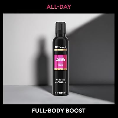 TRESemme Plumping Mousse Amplified Volume for 24H Lift and Body with Pro Lock Technology 10.5 Fl Oz