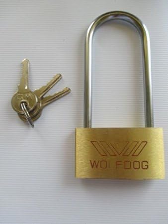 AAJ Extra Long Shackle Padlock 40mm Long Lock 3 Keys safe Garage