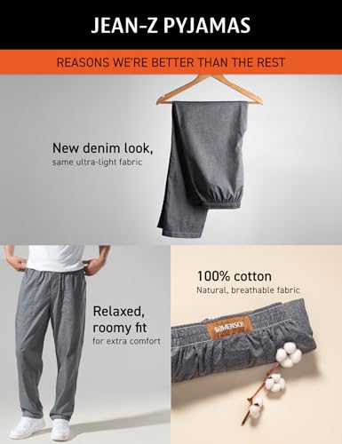Image of DAMENSCH Relaxed Fit Premium Cotton Casual Style, Dual Pockets, Ultra light, Breathable, Anti-Bacterial, Stretchable, Soft Comfortable, Lounge Pyjamas For Men