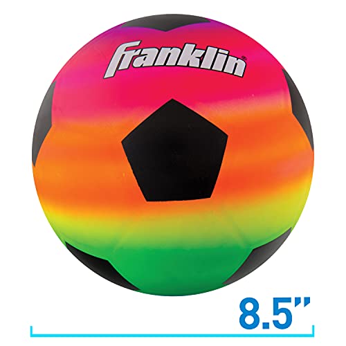 Franklin Sports Kids Mini Soccer Ball - Vibe Kids Indoor + Outdoor Soccer Ball - Rainbow Kids Pvc Ball - Great Playground Ball + Kickball For Kids - Fun Kids Toy Soccer Ball - Mini Indoor Soccer Ball #TOP5