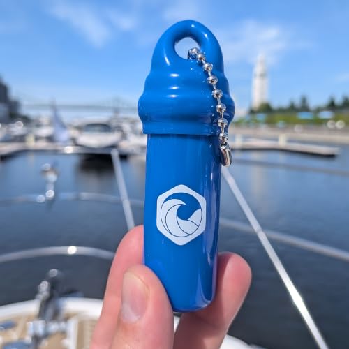Image of Seahive Floating Keychain (2 pack) with Waterproof Safety Container Boat Key Float - Pontoon, Fishing Accessories key holder