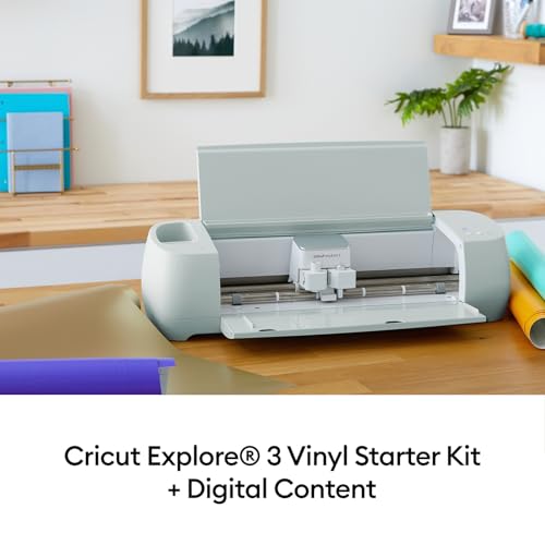 Cricut 8002289 Explore 3 Smart Cutting Machine - Vinyl Starter Bundle thumb #1