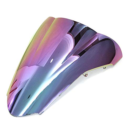 Pare-brise pare-brise sport moto double bulle pour VFR800 VFR 2002-2012 (Iridium Sombre)