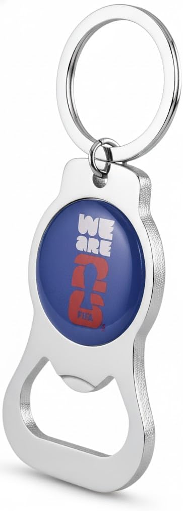 Official FIFA World Cup 2026 Edition - Trophy Metal Bottle Opener Keychains with Enamel Inlay Logo