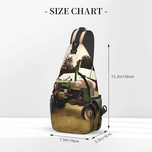 Mochila Sling Negra para Senderismo y Viaje miniatura 2