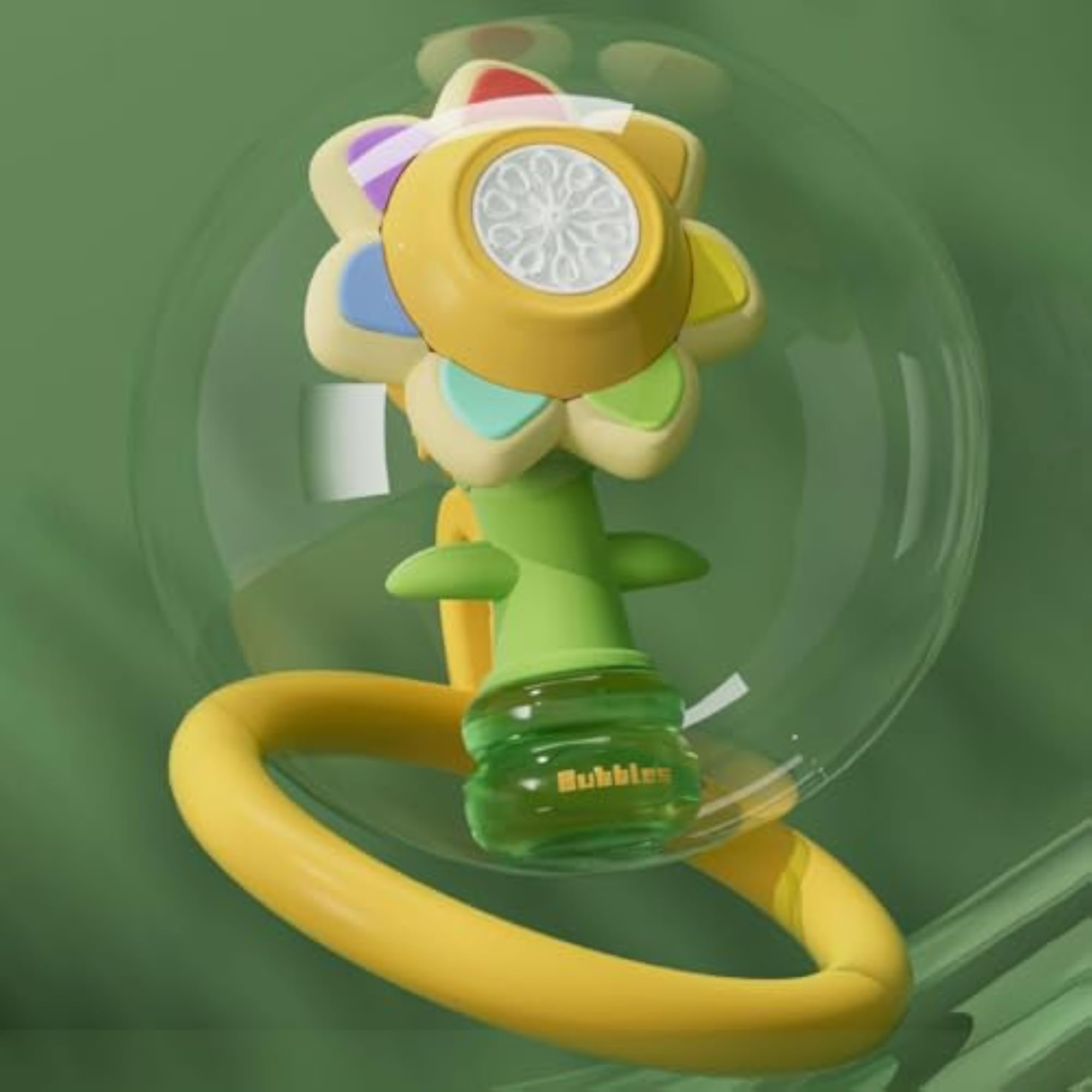 Electric Flower Bubble Maker Summer Toy