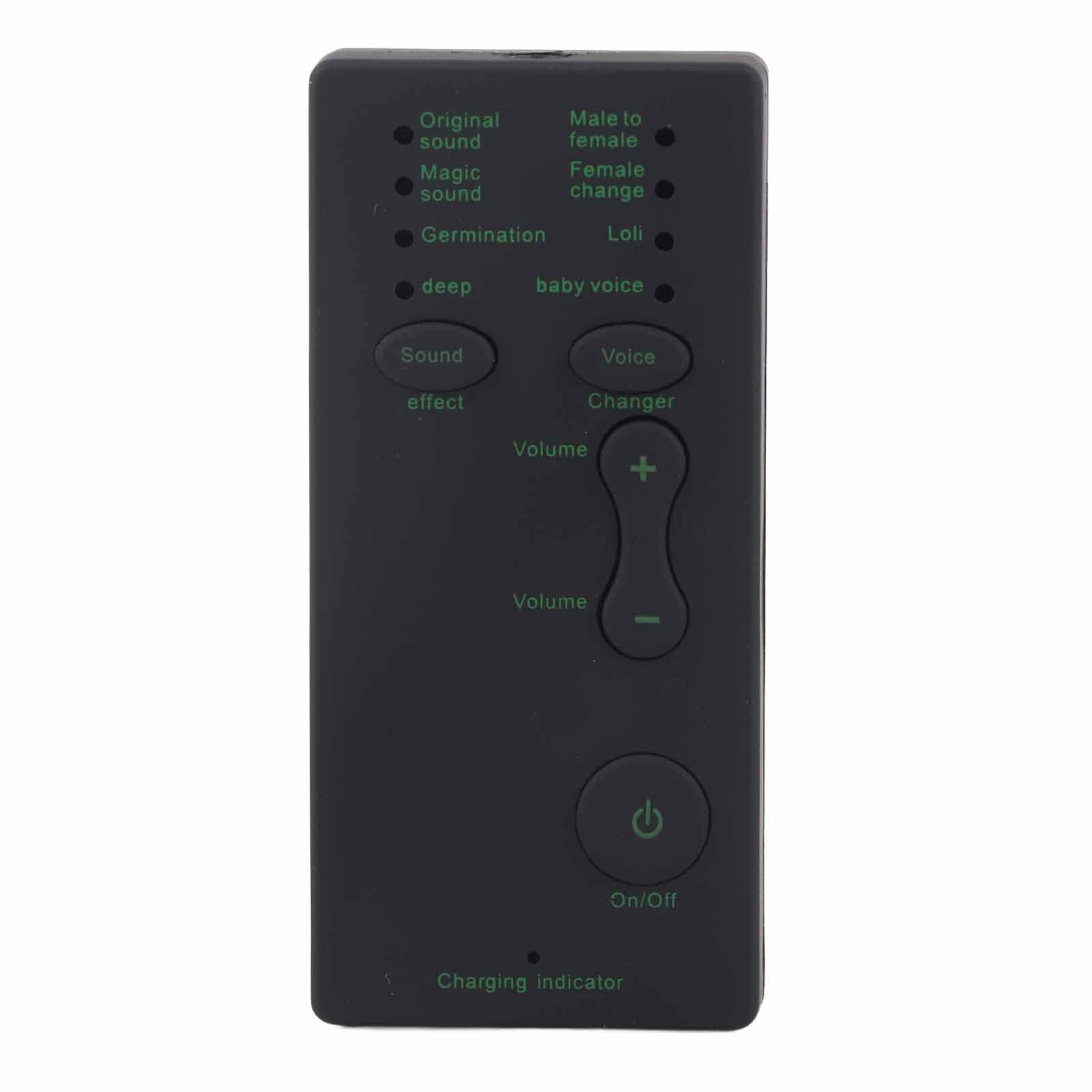 Mini Voice Changer Device Portable Sound Card Broadcast - 7 Voice Changes, Plug and Play, Small & Lightweight, Works for Phone, Computer, Tablet for for