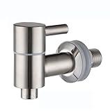 Replacement Spigot/Faucet/Tap for Beverage Dispenser Stainless Steel, 16mm with Ceramic Valve Tap, Fits 5/8 Inch Opening
