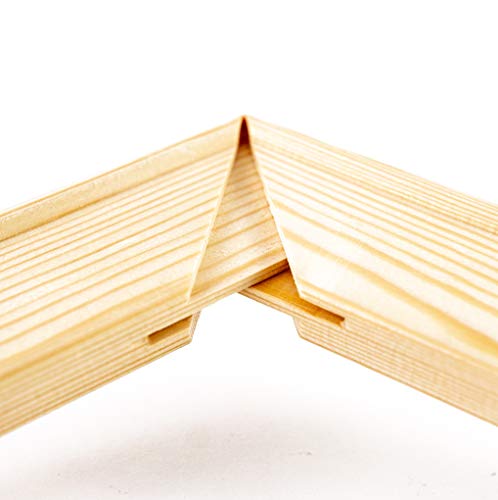 Keilrahmenleisten Triologie: 30x80cm, 30x60cm und 30x40cm als Bausatz Komplett-Set im 2cm Profil Ohne Leinwand (Große Set (1x30*80cm, 2x30*60cm, 2x30*40cm)) Cover