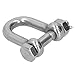 ERYUE D Anchor Shackle Strong Stainless Steel Screw Pin for Heavy Duty 500kg Capacity for Industrial Use