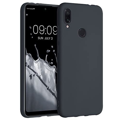 kwmobile Custodia Compatibile con Xiaomi Redmi Note 7 / Note 7 Pro Cover - Back Case per Smartphone in Silicone TPU - Protezione Gommata - blu mirtillo