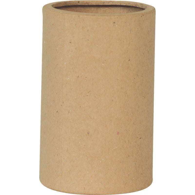 Lot de 5 pots à crayons cylindres en carton à décorer