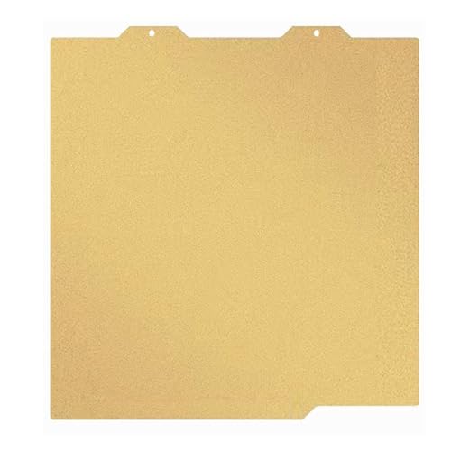 Cavabia Cavabien PEI Piastra per Bambu Lab A1 Mini Letto riscaldato Piattaforma Flessibile in Acciaio per Molle 183,5 x 183,5 mm Pannello Strutturato Dorato su Entrambi i Lati