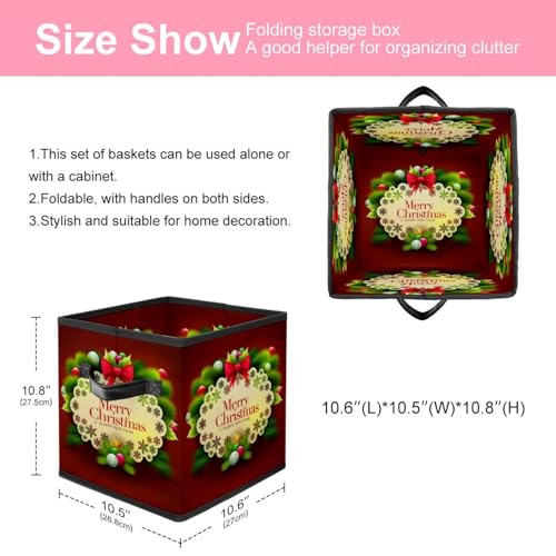 Boîte de rangement cube rouge pour placard afin de trier les vêtements