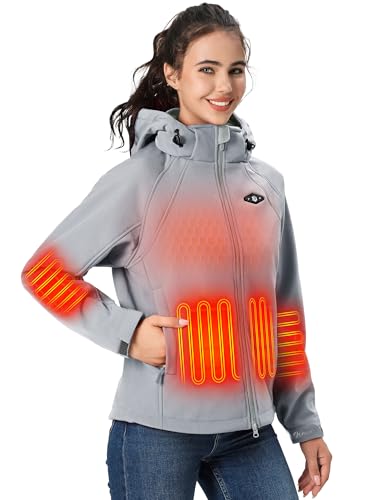 WASOTO Heated Women's Jacket with Removable Hood