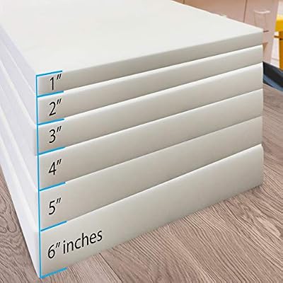 FOAMSPOT 5 Height x 24 Width x 54 Length 1.8 Density 44ILD (Firm) Upholstery Foam Cushion Made in USA