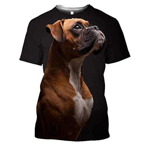 T-shirt homme imprimé 3D col rond manches courtes taille S-9