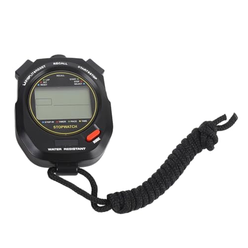 Cronómetro deportivo digital electrónico con alarma y fecha miniatura 4
