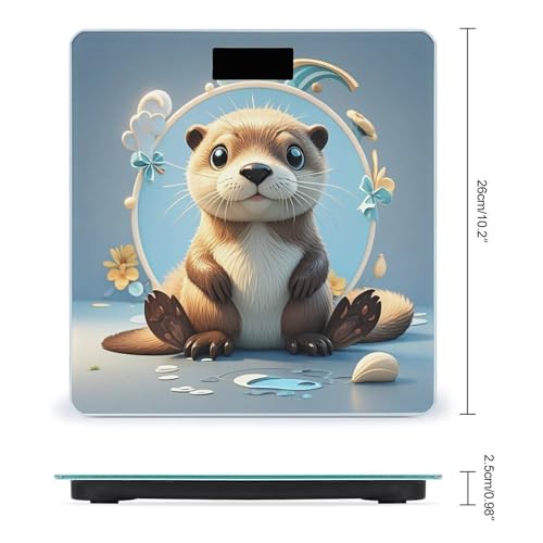 Báscula Digital para Baño con Diseño de Nutria miniatura 2