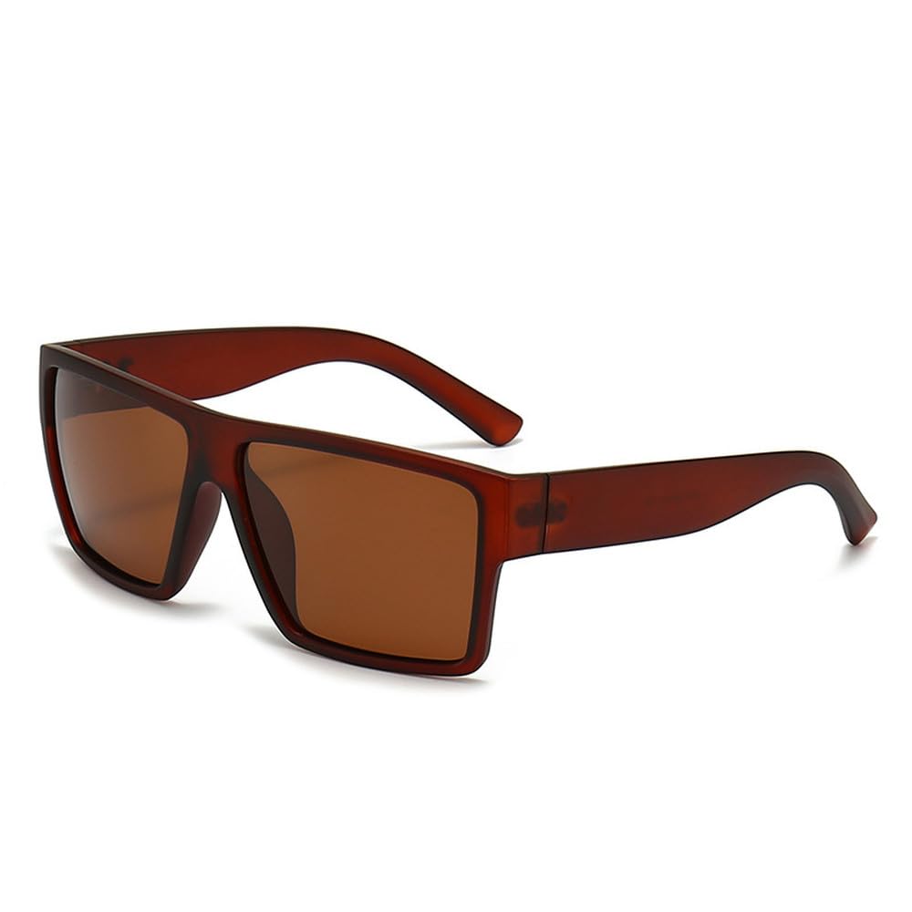 Gafas de sol polarizadas grandes cuadradas para hombre y mujer, antirreflejos, para conducir y pescar.