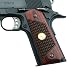 Altamont 1911 Grips - Classic Panel - Full Size 1911 Real Wood Gun Grips w. Ambi Safety fits Most Commander, Standard & Government 1911 Models - Made in USA (CR Rosewood with Gold Medallion…)