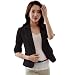 ETOSELL Women's Sexy 3/13 Sleeve One Button Blazer Short OL Suit Coat Tops