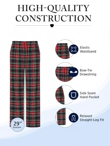 Image of Ashford & Brooks Women's Super Soft Flannel Plaid Pajama Sleep Pants