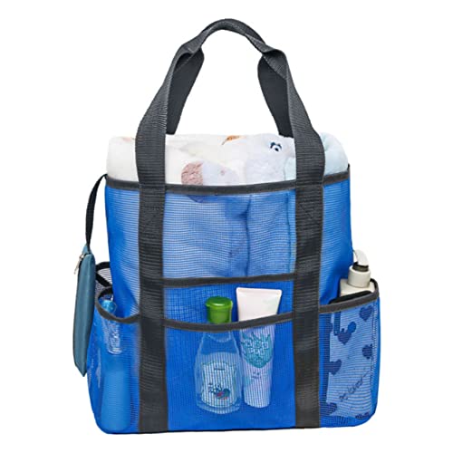 Sosoport 1Pc Large Mesh Beach Bag Tote Multifunctional Lightweight Grocery Tote for Market Picnic Quick Dry Design for Towels Water Bottles Beach Essentials