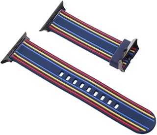 Silicone Adjustable Replacement Smartwatch Wristband, Modern Design with Metal Clasp Compatible with Most Smart Watches 42mm, 44mm, 45mm