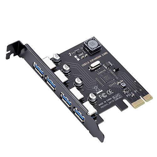 MHQJRH USB 3.0 Expasion Card Super Speed 5Gbps PCI-e to USB 3.0