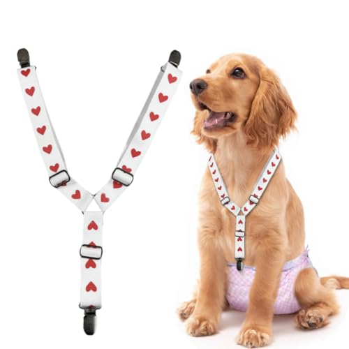 KEMUZ hundewindeln Clip hundewindel Pet Soft Hundewindel-Hosenträger,Hunde-Hosenträger, Hunde-Windelgeschirr, Hosenträger für Windeln, Damen, Welpen-Hosenträger, Bauchbänder, Haustier-Kleidung (F)