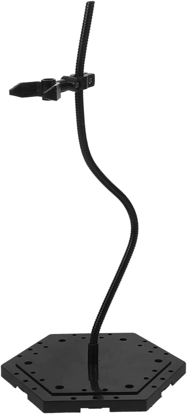 Adjustable Action Figure Display Stand Black Holder for Models Stable Support Base for Collectibles with Strong Load-bearing Capacity and Simple Design