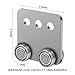 P2950-EG 4 Wheel Trolley Roller Assembly for All 1-5/8