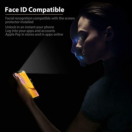 Image of Anti-Spy Privacy Tempered Glass Screen Protector Compatible For Xiaomi Note 10 Pro Cellphone (Black,Pack Of 1) Edge To Edge Coverage Screen Guard With Easy Installation Kit