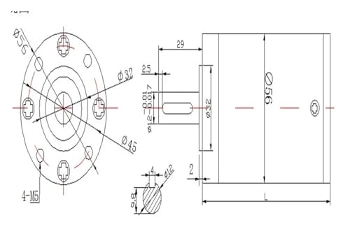 Réducteur de vitesse planétaire à fort couple pour arbre 6,35mm et automatisation stable