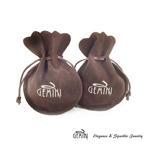 Gemini Women's Jewerly 18k Yellow Gold Filled CZ Diamonds Hoop Earrings Valentine's Day Gifts Gm032Yg 1.5 inches 6