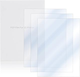 FEP Film for LCD 3D Resin Printer – FEP Release Film Fit for Elegoo Mars/Anycubic Photon/Creality LD002R/LONGER Orange, 7.87x5.51x0.006 inch, 3Pcs