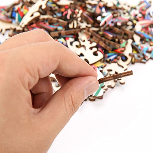 G+D Puzzles For Adults - Elephant Wooden Puzzle - Unique Colorful Wooden Jigsaw Puzzle - All The Family Together For A Fun Challenge #TOP5