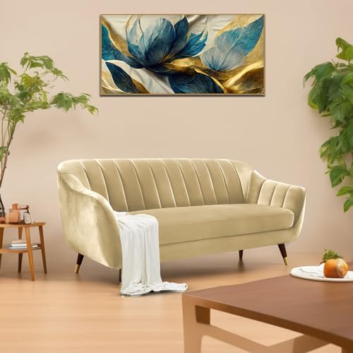 Image of Atticus 3-Seater Premium Fabric Sofa for Living Room, Office & Home (Cream) | Comfortable Modern Sofa Couch for Hall & Guest Room | Stylish Durable Furniture with 1-Year Warranty