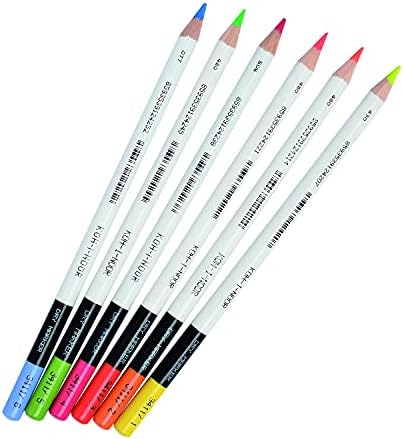 コヒノール(Koh-I-Noor) Kohinol KH3415 Dry Highlighter Colored Pencils, Set of 6 Colors