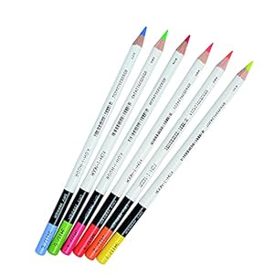 Kohinol KH3415 Colored Pencils, Dry Highlighter, Set of 6 Colors