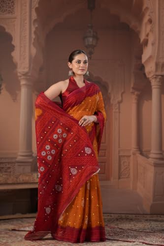Image of TAMAIRA FASHION Mulmul Pure Cotton Saree For Woman Floral Batik Printed|Office Wear Daily Wear Sarees For Women Without Blouse Piece (Available in 11 Colours)