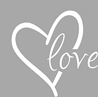 Vista 14 de BIBITIME Calcomanía de vinilo de 16.93 x 16.93 pulgadas, diseño de corazón naranja para bebés, bebés, niños pequeños, guardería, dormitorio