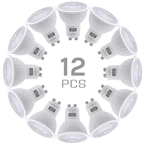 Ampoule LED GU10 2700K spot réflecteur 38 degrés 6W pack de 12