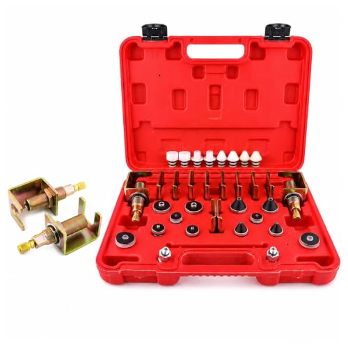 RXWCZPW Universal Automotive Air Conditioning Leak Detection, Ac Leak Detection Kit, Brass Adapters, Precision Threaded Adapters, Multi-Specification Plugs, Car Pressure Test