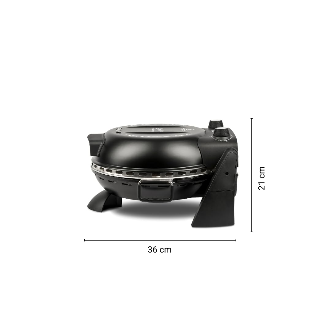 G3 Ferrari G1017710 Pizza Delizia Anniversary, Pizzaofen, 1200 W, 400 °C, Limitierte Edition Jubiläum, duftende Pizza in 3-5 Minuten, Inklusive Rezeptheft