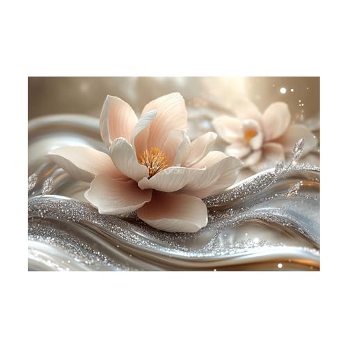 Magnolia blanc poster d'art pour chambre moderne et salon zen sans cadre 30x45cm