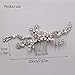 JONKY Bride Crystal Hair Comb Silver Rhinestone Headpieces Wedding Hair Accessories for Women