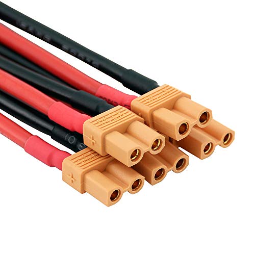 5 conectores hembra XT30 con cable 16awg 10cm miniatura 4